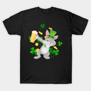 Bunny Dabbing St. Patrick's Day T-Shirt